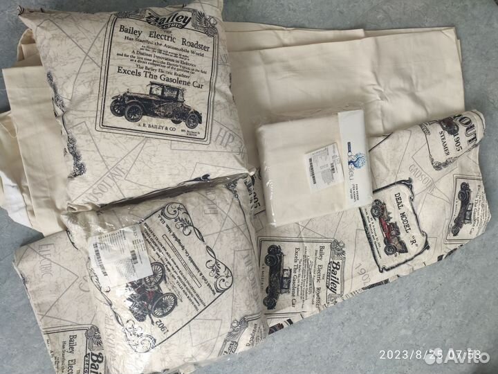 Комплект шторы и подушки декоративные