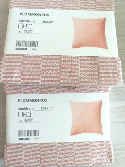Чехол для подушки IKEA plommonros 50*50 новый