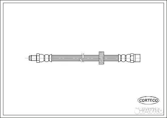 Тормозной шланг задний 265mm