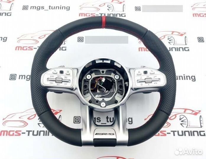 Руль 63 AMG red Mercedes E class W213 Ешка амг 238