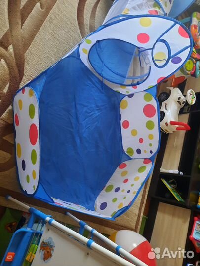 Детская игровая палатка с тоннелем и басейном
