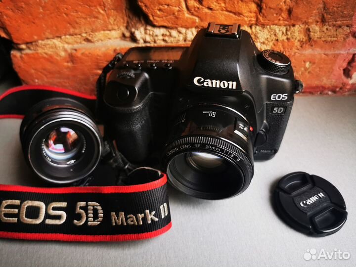 Фотоаппарат Canon 5d mark ii и объектив 50mm