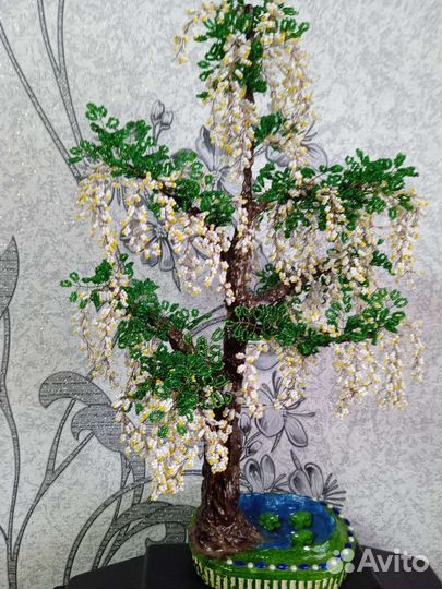 Деревья из бисера