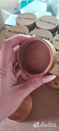 Крышки деревянные винтовые на банку deep 58 100 мл