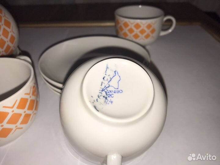 Кофейный сервиз Дулево СССР 1967г