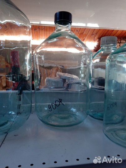 Бутыль стеклянная 20, 10, 6 литров
