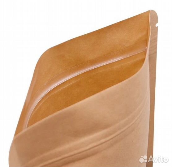 Крафт пакеты дой-пак, с прозрачным окном