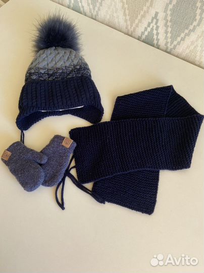 Комплект шапка и снуд