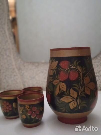 Набор декоративный деревянный