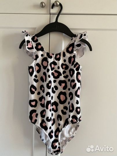 Купальник для девочки слитный леопард 146 размер