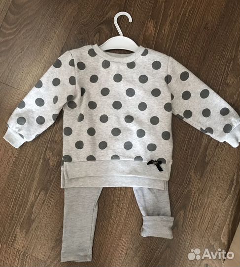 Утепленный костюм для девочки