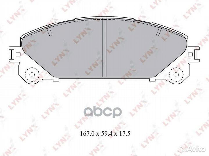 Колодки тормозные дисковые перед BD7596 LYN