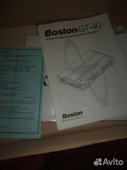 Усилитель автомобильный Boston Acoustics GT-40