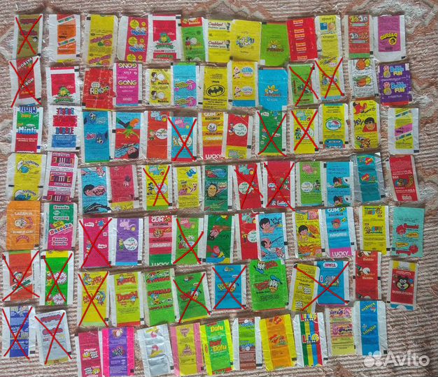 Обертки от жвачек