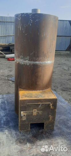 Печь для бани из 530 трубы
