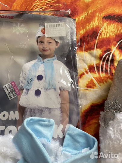 Новогодний костюм снеговик