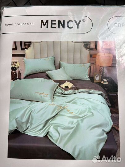 Новое постельное белье, сатин жатка евро