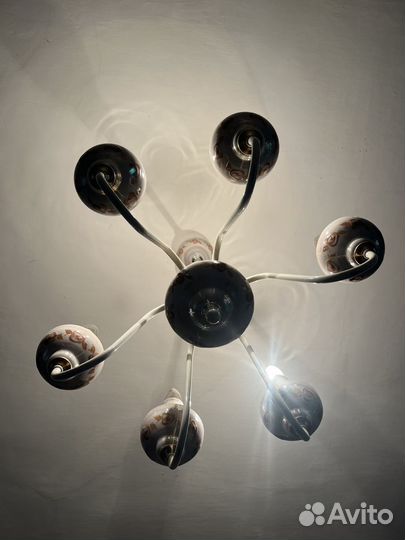 Люстра СССР фарфоровая