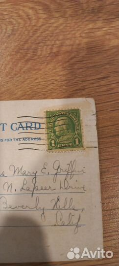 Почтовые марки США открытка