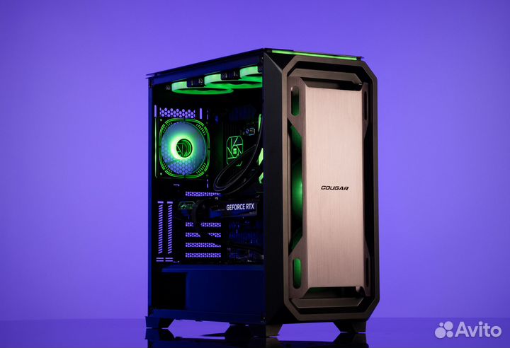 Игровой пк perfect82 RTX 4070Ti super 16GB NEW Ryzen 5 7600 Cougar MX670 RGB