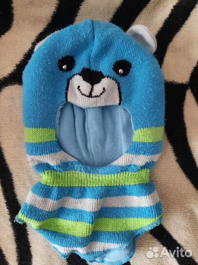 Шапка шлем для мальчика