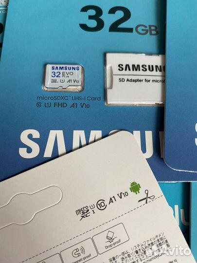 Карта памяти MicroSD Samsung EVO Plus 32 Gb