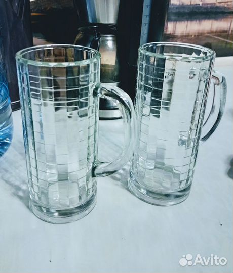 Посуда, пивные кружки 0.5 эмалированные блюда