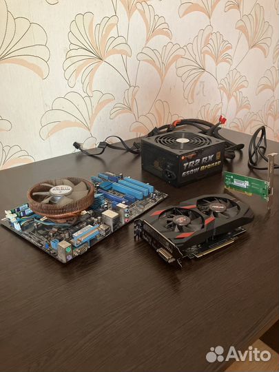 Видеокарта Asus GTX 1050 ti 4GB + копмлектующие