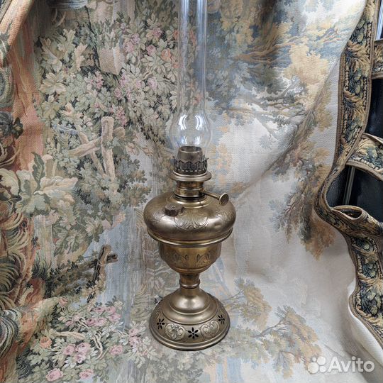 Керосиновая лампа латунь, Бельгия