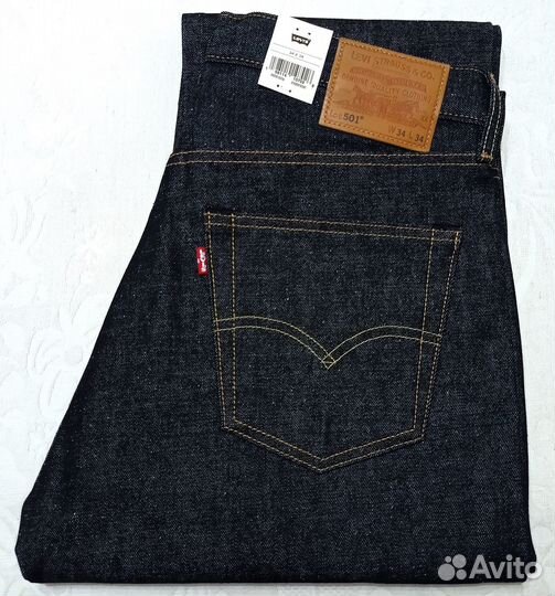 Levis 501 Selvedge Shrink-To-Fit 34x34, 35x34