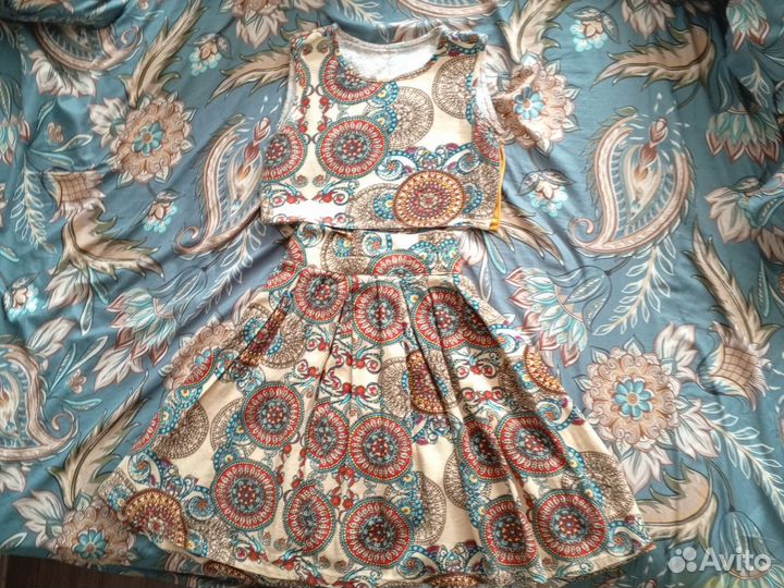 Костюм жилетка с юбкой