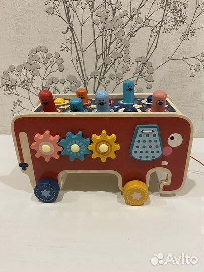 Деревянный бизикуб развивающая игрушка сортер