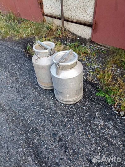 Фляга 40 литров алюминиевая 2 штуки
