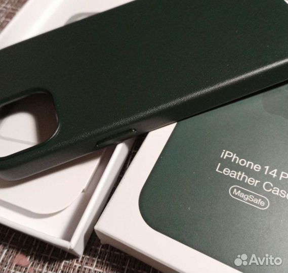 Кожаный чехол iPhone 14pro