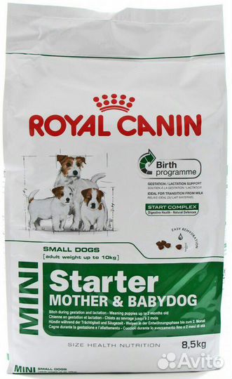 Корм Royal Canin Mini starter, puppy, adult