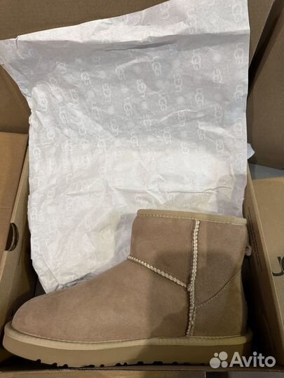 Угги женские UGG classic mini II sand оригинал