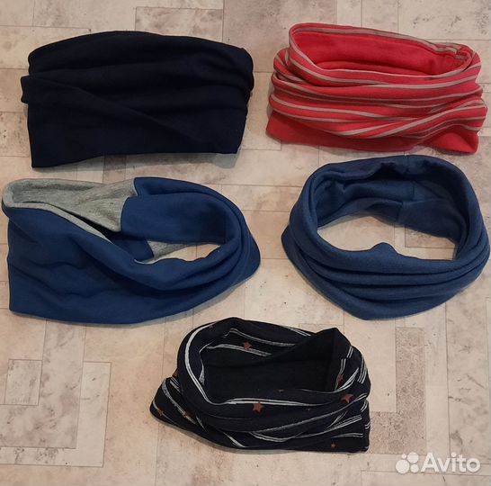 Шапки детские для девочек, снуды трикотажные