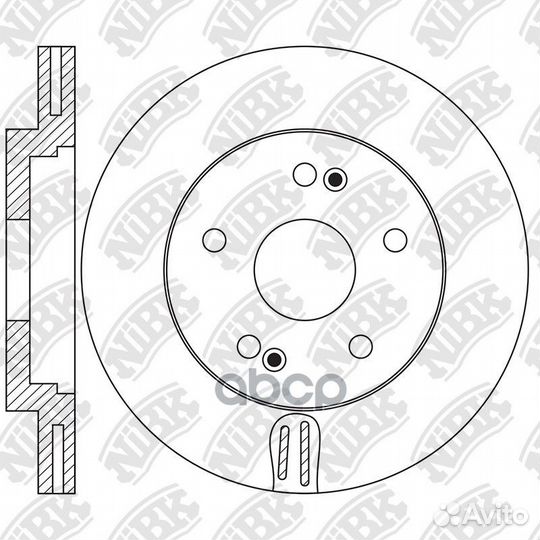 Диск торм.пер. RN1653 NiBK