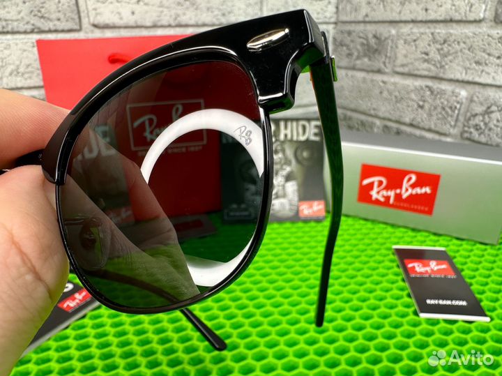 Очки ray ban clubmaster черные