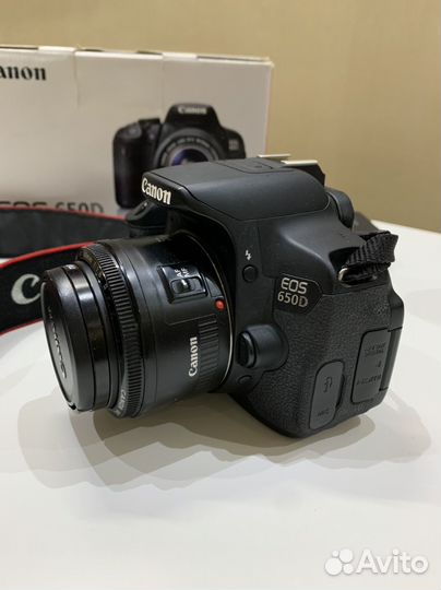 Фотоаппарат Canon 650d + 50mm 1.8