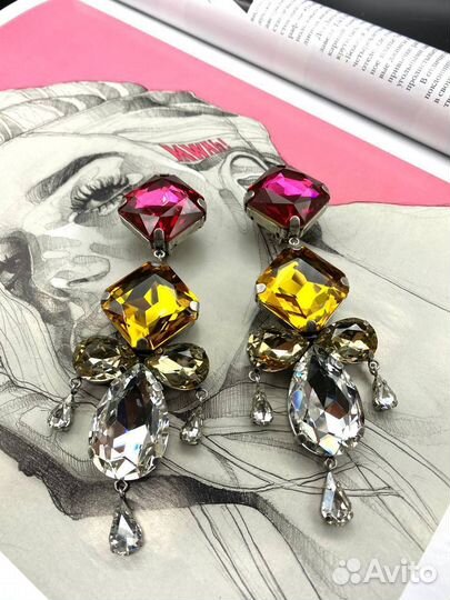 Серьги YSL premium качество