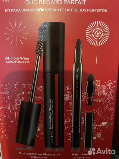 Shiseido набор :тушь и карандаш