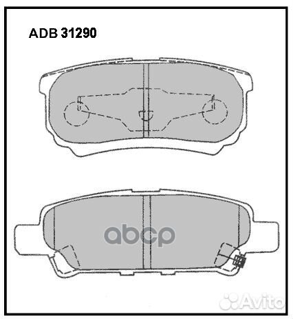 Колодки тормозные дисковые задние Allied Nippon