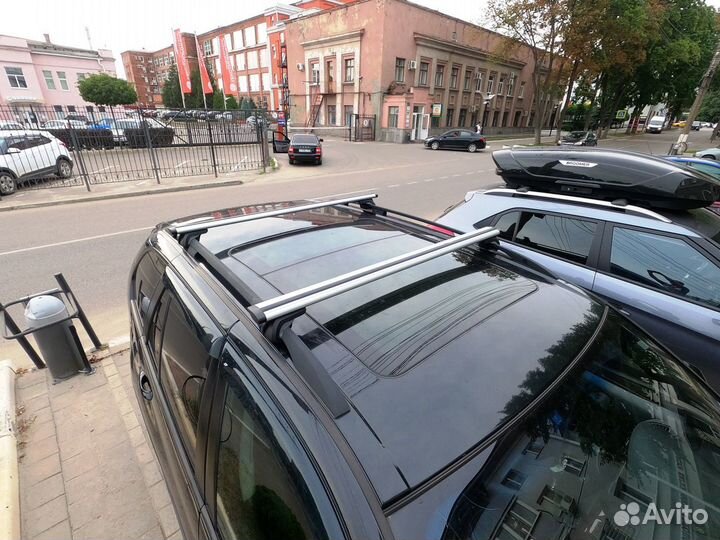 Поперечины Интер Титан крыло с замком на рейлинги