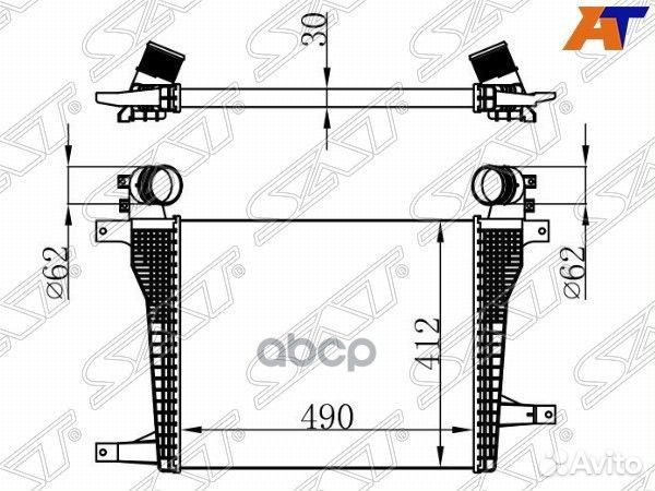 Радиатор интеркулера chevrolet captiva/opel ANT
