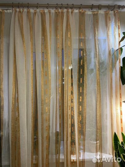 Штора/тюль/на кухню/ комнату/дачу 2 вида