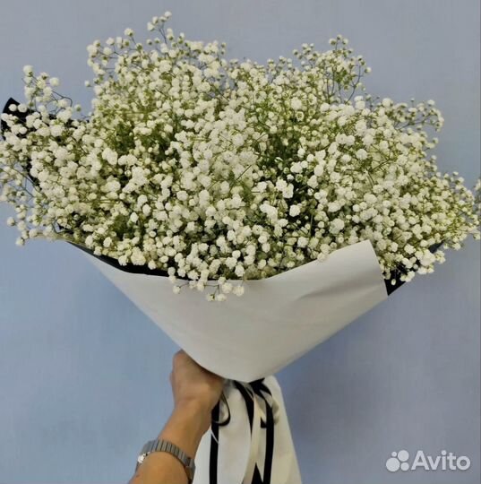 Букет из гипсофилы, цветы доставка