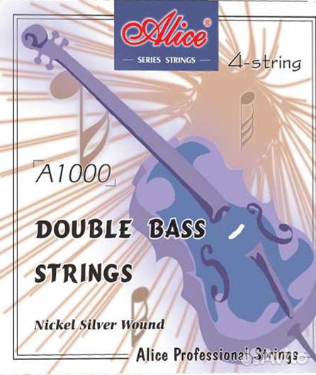A1000-4/4 Комплект струн для контрабаса. Alice
