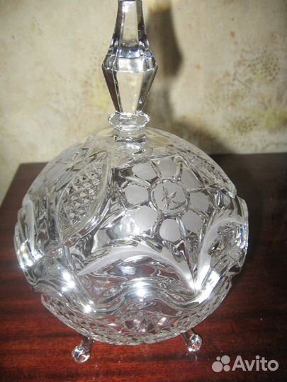 Салатница шар хрусталь