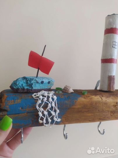 Ключница Дрифтвуд Морской декор